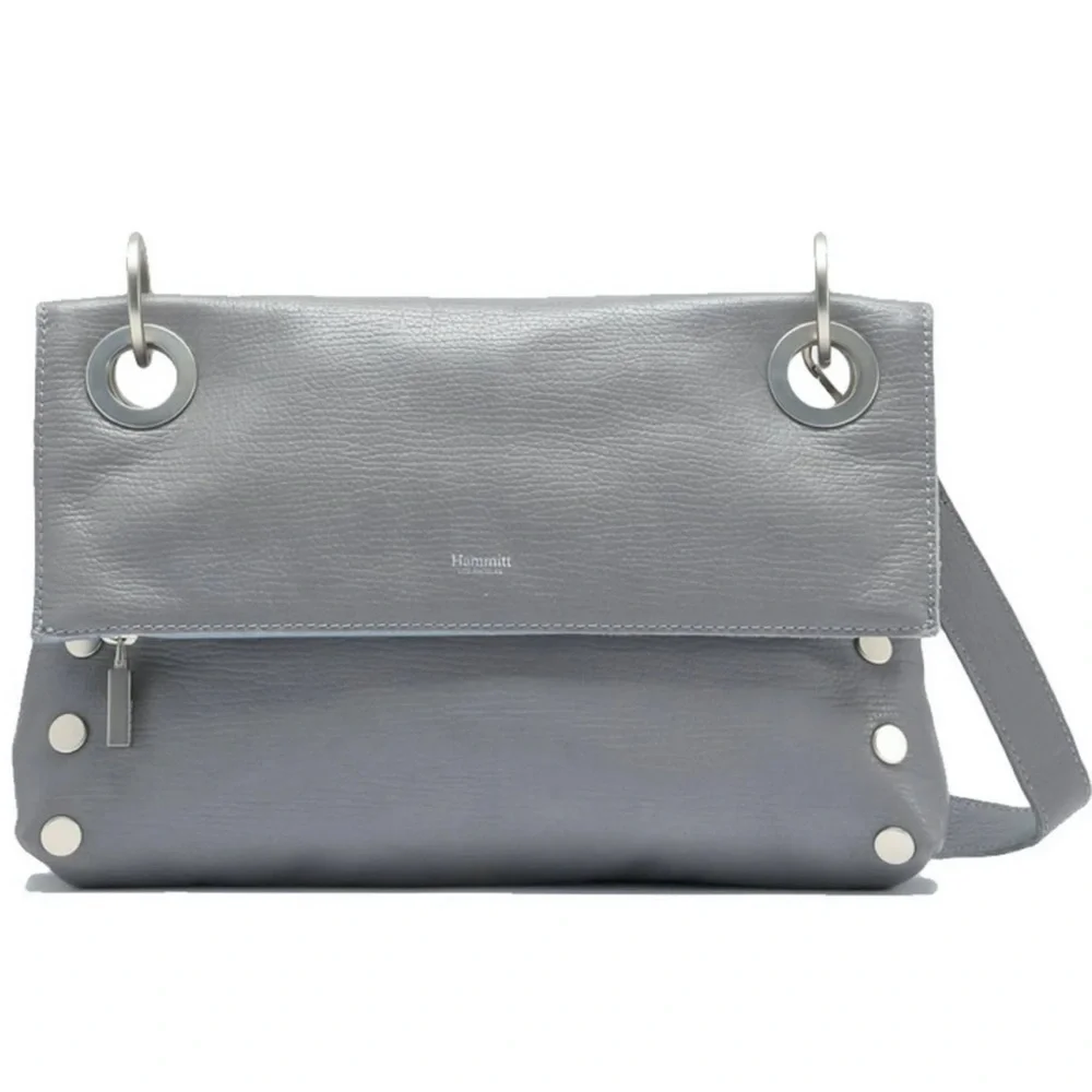 EUC Hammit VIP Meduim Montana reversible crossbody in Stingray Blue/Steel Grey - Picture 17 of 17